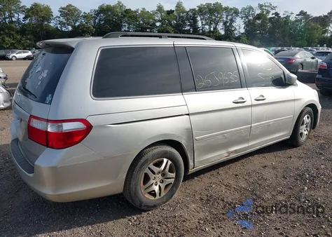 2007 Honda Odyssey Ex-L z USA, uszkodzony, nr VIN 5FNRL38697B406850